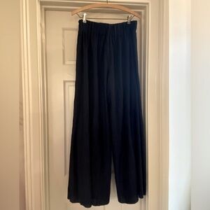 Anthropologie wide leg elastic waist pull on pants